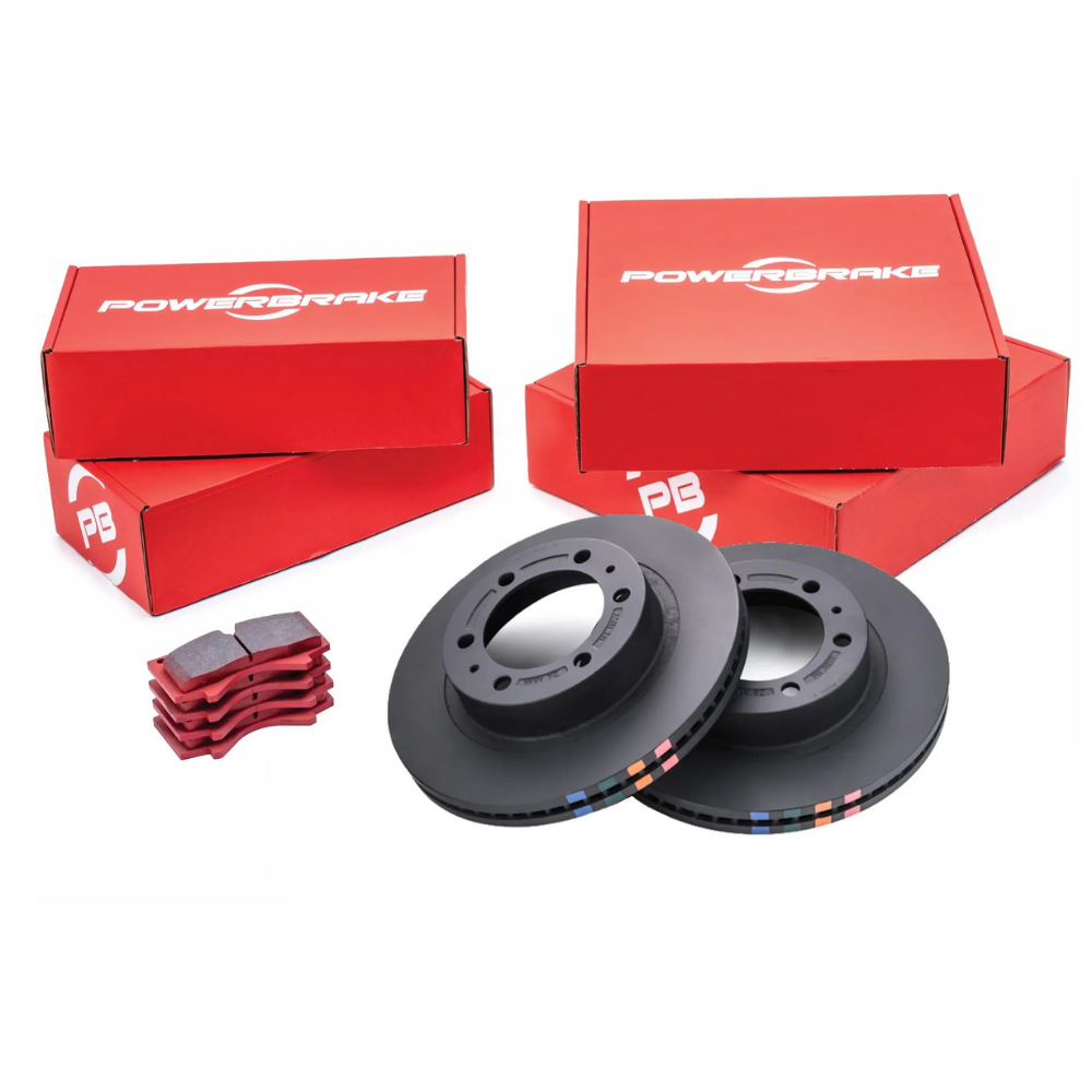 Powerbrake Toyota 4Runner 5th Gen (2010–2024) Front D-Line Rotor & Pad Kit