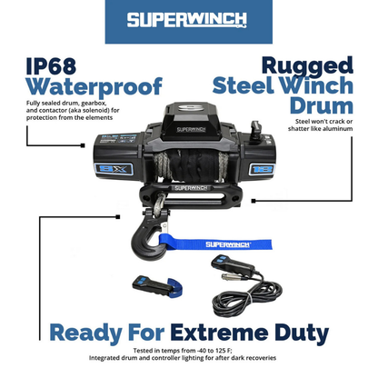 Superwinch SX12SR Winch - Black