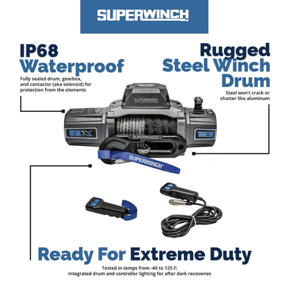 Superwinch SX12SR Winch - Graphite