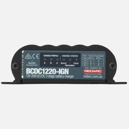REDARC 20A In-Vehicle DC Battery Charger Ignition Control