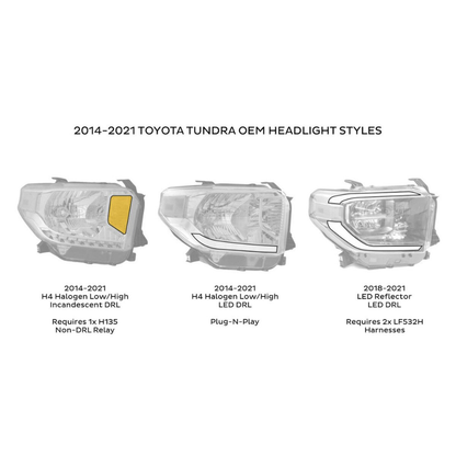 Morimoto Toyota Tundra (2014-2021) XB LED Headlights Amber DRL