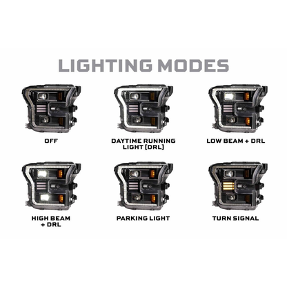 Morimoto Ford F150 (2015-2017) XB Hybrid LED Headlights