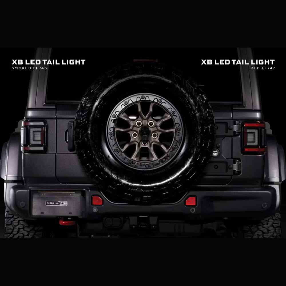 Morimoto Jeep JL Wrangler (2018-2016) XB LED Low Profile Tail Lights (Red)