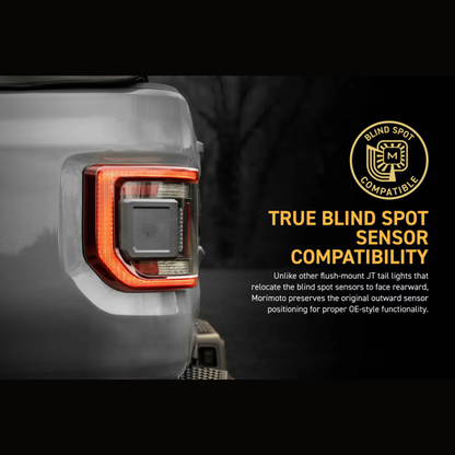 Morimoto Jeep JT Gladiator (2020+) XB LED Low Profile Tail Lights (Red)