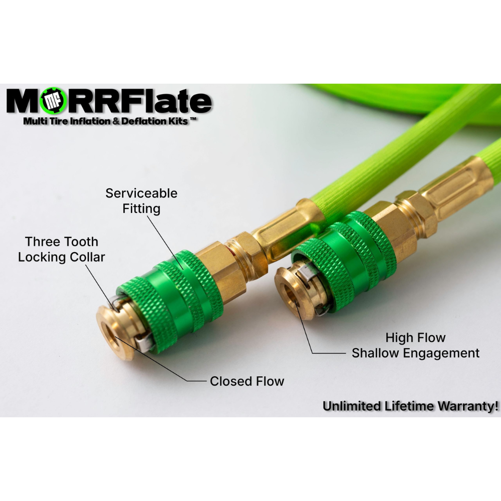 MORRFlate Braided Quad: 4-Tire Hose Kit, Up to 125" Wheelbase